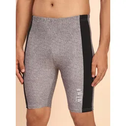 wiw Quick Dry printed swimwear jammer for men,Swim Shorts for Training, Racing Printed Men Swim Bottom Grey Swimsuit-picture-9