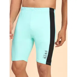 wiw Quick Dry printed swimwear jammer for men,Swim Shorts for Training, Racing Printed Men Swim Bottom Light Green Swimsuit-picture-10