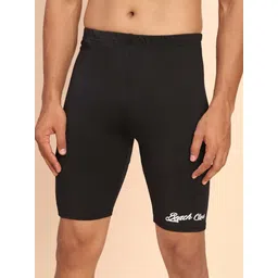 wiw Quick Dry printed swimwear jammer for men,Swim Shorts for Training, Racing Solid Men Swim Bottom Black Swimsuit-picture-35