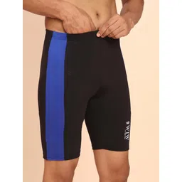 wiw Quick Dry swimwear jammer for men,Swim Shorts for Training, Racing Striped Men Swim Bottom Black Swimsuit-picture-33