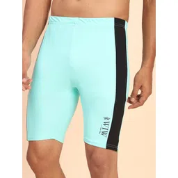 wiw Quick Dry swimwear jammer for men,Swim Shorts for Training, Racing Striped Men Swim Bottom Light Green Swimsuit-picture-32