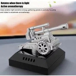 wleworldlookenterprises ™Mosi Cannon Tank Perfume Silver Long Lasting Unique Decoration Accessory Car Fresheners Unique Rotatable Fragrance Diffuser Car Interior Decoration Air Purifier-picture-12
