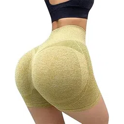 wneedu Women Gym Push Up Seamless Gym Yoga Sport Cycling Fitness Workout High Waist Shapeware Short | Butt Lift Workout Tummy Control Stretchy Shorts for Women(Free Size)(S,M,L,XL)…-picture-17