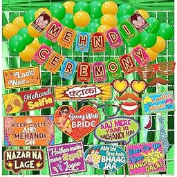 Wobbox Mehendi Ceremony Decoration Items, Mehandi Decoration Items For Marriage, Haldi Ceremony-FP3892-picture-43