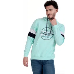 WOLF & CO. Men Colourblocked Hooded Sweatshirt-picture-35