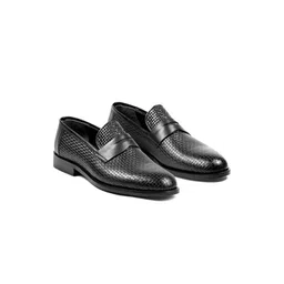 Wolvenmilano Men Textured Leather Loafers-picture-20