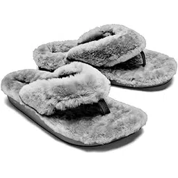 wolvesden Women's Flip-Flops & Slippers Indoor Soft Thong Fur Flip-Flop And Slippers For Women-picture-32