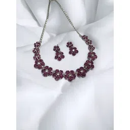 Women Click Stone studded Jewellery Set-picture-23