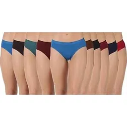 Women Comfortable Pure Cotton Panties (_Solid-10-100 Pack of 10) Multicolour-picture-32