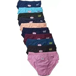 Women Comfortable Pure Cotton Panties (_Solid-29-30 Pack of 10) Multicolour-picture-31