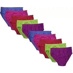 Women Comfortable Pure Cotton Panties (_Solid-42-90 Pack of 10) Multicolour-picture-21
