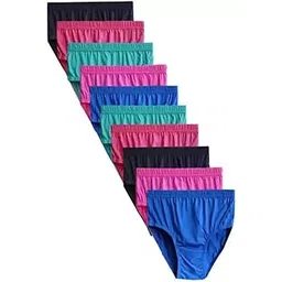 Women Comfortable Pure Cotton Panties (_Solid-6-38 Pack of 10) Multicolour-picture-20