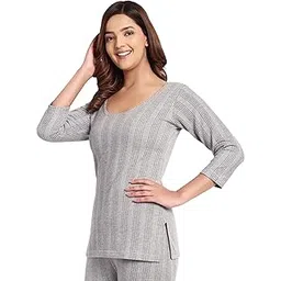 Women Cotton Blend Thermal Top Full Sleeve ||Winter Wear Thermal Upper Vest || Winter Lightweight Thermal Underwear Top for Women || Women's Soft Touch Fabric Full Sleeve Thermal Top-picture-20