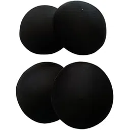 WOMEN COTTON ROUND SHAPE 2 PAIR BRA CUP PAD 30 (black)-PACK OF 2-picture-11