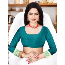 WOMEN ELEGENCE Ethnic Motifs Zari Art Silk Banarasi Saree-picture-18