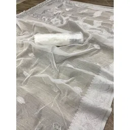 WOMEN ELEGENCE Ethnic Motifs Zari Art Silk Banarasi Saree image 2