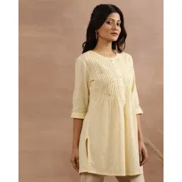 Women Embroidered Relaxed Fit Tunic image 3