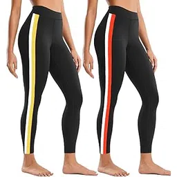 Women Gym wear Jegging Workout Pants/Stretchable Tights/Highwaist Sports Fitness Yoga Track Pants for Women & Girls Combo of 2 Pack-picture-28