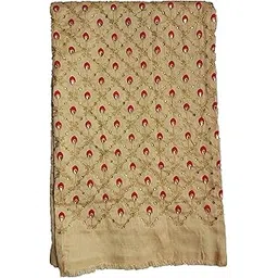 Women Heavy Embroidery Golden Work Kanjivaram Silk Saree Banarasi Silk Saree Blouses(only Blouse Piece)-picture-16