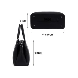 WOMEN MARKS PU Handheld Bag with Cut Work image 3