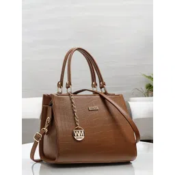 WOMEN MARKS Textured PU Shopper Handheld Bag-picture-32