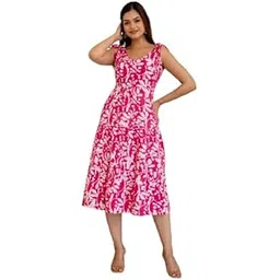 Women Rayon Fabric Flarred Anarkali Ankle Length Floral Print Dress Gown for Girls-picture-36