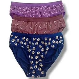 Women's 100% Cotton Panties/Briefs - Pack of 3 | Premium Comfort Multicolour Combo with Stylish Prints-picture-53
