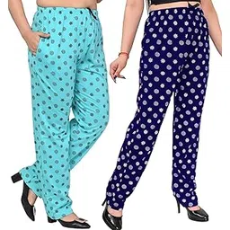 Women's & Girls Cotton All Over Printed Lower/Pyjama (Pack of 2)-picture-54