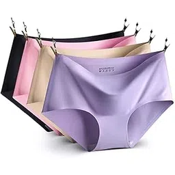Women's & Girls Regular Wear Hipster Seamless Underwear - Silky Invisible Ice Silk Stretch Panties for All-Day Comfort-picture-29