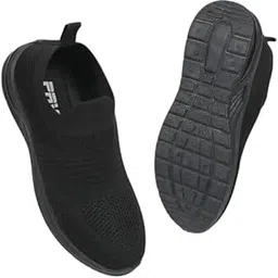 Women’s Breathable Mesh Black Slipon Comfort Walking Shoes-picture-35