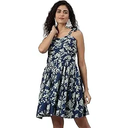 Women's Casual Rayon Flared Printed Dress for Women & Girls|Women's Western Dress-picture-53