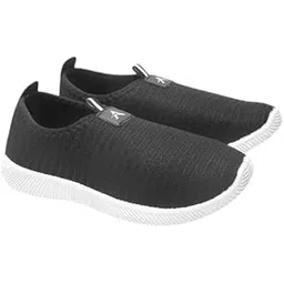 Women’s Casual Stretch Textured Charcoal Slip-On Sports Sneakers-picture-14