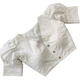 Women's Cotton Blouse, Puff Sleeve Design (in, Alpha, Free Size, Regular, White)-picture-28