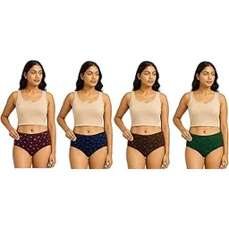Women's Cotton Panty | Soft & Breathable Underwear for Everyday Comfort | Mid-Rise | Pack of 5 | Skin-Friendly Innerwear for Women & Girls-picture-21