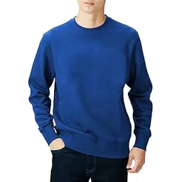 Women's Cotton Stretchable Round Neck Full Sleeve Regular Fit Sweatshirt Winter Wear Pullover Tshirt Men| Women| Girls and Boys L322 7800 (28_Blue)-picture-12