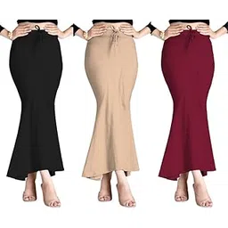 Women's Lycra Shapewear Petticoat - Saree Shapewear for Slim Look & Comfort Shapwear Pack of 3Shapwear-A-picture-14