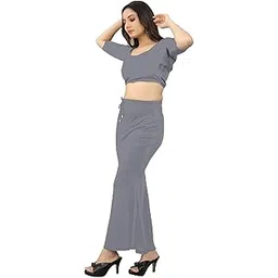 Women’s Perfect Curvy Look Saree Shapewear(Grey Fish XL Keshav 4-1_NR)-picture-48