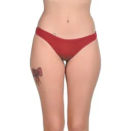Women's Polyester Blend Bikinis (Pack of 1) (ZSH-PN-5881-RD_Red_M)-picture-19