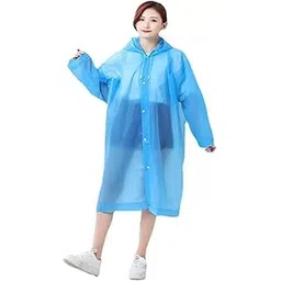 Women's Polyester Long RainCoat Pocho Barsaati with Adjustable Cap and Cover (Pack of 1)-picture-39