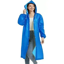 Women's Polyester Long RainCoat Pocho Barsaati with Adjustable Cap and Cover (Pack of 1)-picture-12
