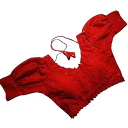 Womens Puff Sleevess Georgette Blouse-picture-33