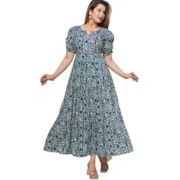 Women's Rayon Floral Printed Anarkali Maternity Feeding Kurti-picture-33