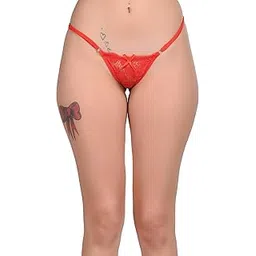 Women's Strappy Lace Thong Panty, Low Rise Design, Women's Lace Thong Panty with Strappy Details, Breathable and Lightweight-picture-11