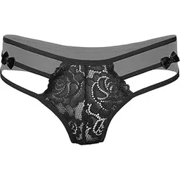 Women's Thong Panty, Underwear Black-picture-21