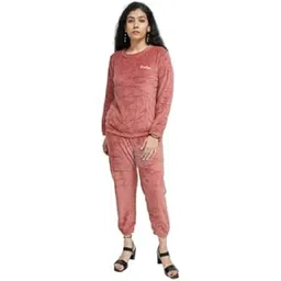 Women’s Ultra-Soft Fleece Lounge Set – Cozy Winter Wear Top & Jogger Pants for All-Day Comfort (IN, Alpha, M, Regular)-picture-14