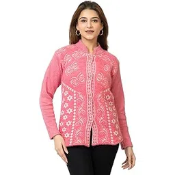 Women's Winter Cardigan Sweater, Wool Round Neck, Long Sleeve Button Down, Office Wear $ Side Pocket-picture-27