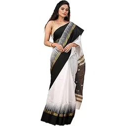 Women's Woven Silk, Cotton Saree With Blouse Piece-picture-32