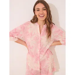 women'secret Women Pure Cotton Floral Printed Shorts Set-picture-19