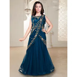 Wommaniya Impex Girls Embroidered Sequinned Ready to Wear Lehenga & Blouse With Dupatta-picture-40