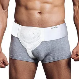 wonder care Inguinal Hernia Belt for Men – Cotton Brace with Compression Pads Back / Lumbar Support-picture-12